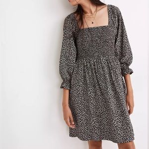 Madewell Lucie Smocked Mini Dress